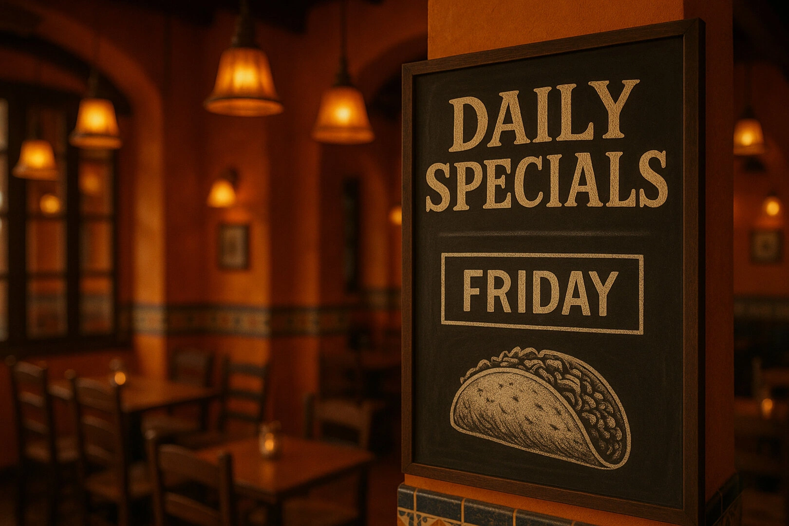 Daily Specials - Friday Chili Fries | Fresh cut fries, crispy to perfection. Topped blend of Monterey jack and cheddar cheese and smothered in enchilada sauce and or chile verde. Garnished with lettuce tomato and onion.