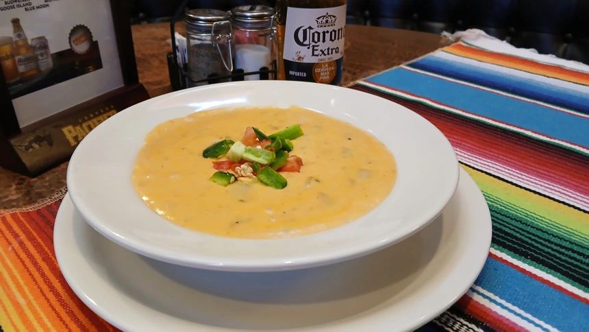 A Small cheese queso side order