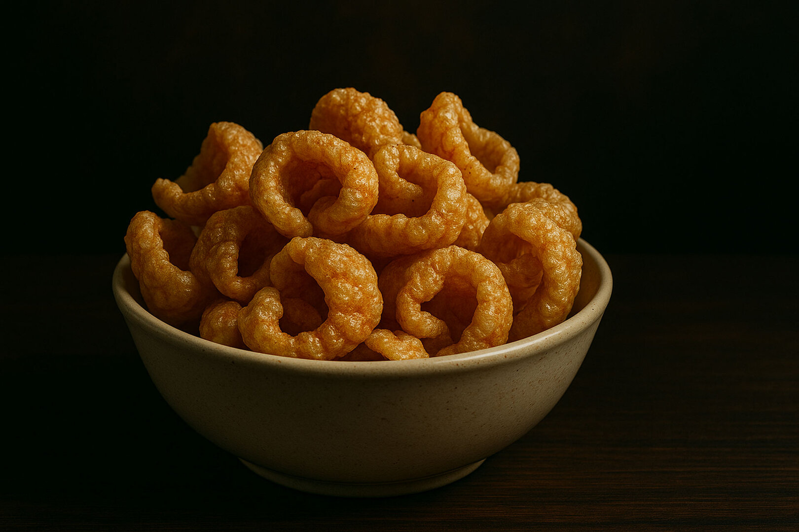 A cup portion of Chicharonne