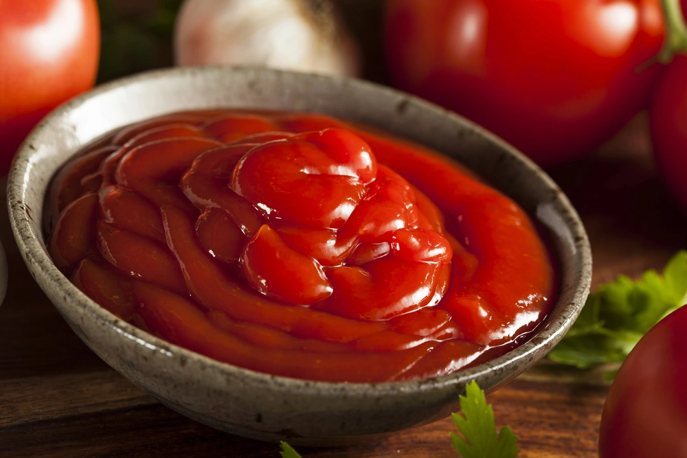 A side portion of ketchup